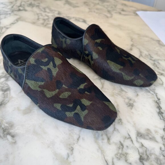 Aquatalia Revy Camouflage Hair Loafers - Picture 2 of 7
